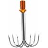 Harilla Squid Hook Compatto Lure Calamaro Acciaio Inox Antiruggine usura Semplice Presa Forte Adatto a Pesca Sportiva Avventure All'aperto Cm, 5-Artigli