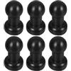 Homoyoyo 6 Pezzi Cappucci per Trampo in Plastica Nera Sferica per Tubi in Acciaio, Copertura Sicura Versatile per Gambe di Trampolino Uso Interno ed Esterno
