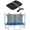 Generic Rete di sicurezza per Tpoline 244 427 cm di ricambio per interni ed esterni Tpoline Rete di sicurezza con er & Clips Garden tect per 6 8 pali