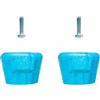BESTYASH Freno per Roller Skates Grande Area di Frenata e Struttura Robusta in Pu e Metallo, Accessorio per Allenamento di Pattinaggio per Freni Pattini Rotelle Blu