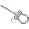 Toyvian Gancio Resistente in Acciaio Inox 304 per Altalena da Portico Supporto Pesante e Rotazione per Amaca e Sacco da Boxe, per Uso Interno ed Esterno
