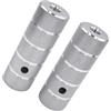 SHINLHUA Pedane per bici in lega di alluminio per uso di guida e BMX, coppia zigrinata con apertura filettata, 110 x 38 mm, pedali per bici BMX, riparazione con impugnatura zigrinata filettata, hardware in