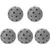 VALICLUD 5 Pezzi Palline da Allenamento per Pickleball, Palline da Pickleball di Allenamento Cave 40 Fori, PE, 74mm, per Interni ed Esterni, per Principianti e Squadre