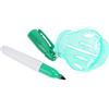 Fabater Strumento di Allineamento del Modello di Disegno del Rivestimento della Pallina da con Penna per Segnare Linee Rette, Accessorio da a Forma di Cappello in Plastica Premium per l'allenamento,