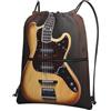 SMAZDFXX Zaino con coulisse Borsa a tracolla per chitarra vintage Zaino pieghevole Borsa sportiva da palestra per lo shopping Yoga