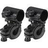 ZEPFJHE 2Pcs 360 gradi di rotazione biciclette torcia staffe, luce bici