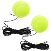 BESTOMZ 2 Pezzi Dispositivo per Allenamento Tennis con Tennis Ball Elastica in Fibra Chimica, Miglioramento Coordinazione e Tempi di Reazione per Allenamento Sports