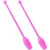 GLEAVI Bastoni Ginnastica Artistica Colorati, Bastoncini da Ginnastica in Plastica Rosa con Impugnatura Antiscivolo per Performance e Allenamento per Adulti e