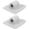 HEANUJJ 2 Pezzi Supporto Motore per Kayak in PVC, Staffa Motore per Gommone e Barca da Pesca, Installabile su Superfici Orizzontali o Verticali, Facile da Montare