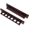 BESPORTBLE Pool Stick Holder Wall Mount, Cue Holder for Billiards in Solid Wood, T Shaped 6 Hole Capacity, Organized Storage for Club Use