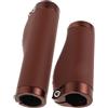 SAFIGLE Manopole per Manubrio in Finta Pelle Marrone per Bici Mountain e Pieghevoli, Grip Robusto e Antiscivolo, Design retrò Texture Vintage, Diametro 22,2mm