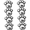 DEARMAMY Adesivi Antiscivolo Accessori Affidabili per Snowboard 8 Pezzi in Silicone Bianco Protezione Antiurto per Tavole da Snowboard per Uso Outdoor e DIY
