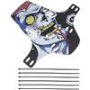 GATHINESS Parafango per Mountain Bike e Bici da Strada in Plastica Pp Nero, Resistente a Deformazioni, Design Creativo, Protezione Contro Fango e Sporco