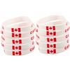 MAGICLULU 10 Pezzi Bracciale in Silic con Bandiera Canadese | Stampa Vivace, Morbido e Flessibile, e Resistente al Sudore, per Eventi Sportivi