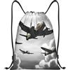 SMAZDFXX Zaino con coulisse Borsa sportiva da palestra Seconda guerra mondiale Borse con coulisse per palestra Sport Yoga Viaggio Medio