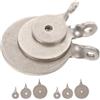 COOLHIYA Bersaglio in Acciaio Inossidabile 9 Pezzi, Argento