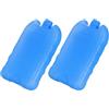 VALICLUD 2 Pezzi Blocchi di Ghiaccio Riutilizzabili PE Blu, Portable Cooler Ice Container per Lunch Box e attività all'Aperto