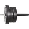 BildeeMait Manicotto adattatore per bilanciere, converte 2,5 cm a 5,1 cm, per pali per piastra di peso in PP resistente al jolt, per palestra e fitness, nero, 200 mm