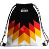 Eichenherz Sacca da palestra Germania, colore nero, rosso, oro, 32 x 41 cm