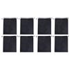 Outanaya 8 Pezzi Borsa Porta Scarpe Coulisse, Tessuto Non Tessuto Nero | Capacità Ampia 30×25cm, Accesso Rapido, Angoli Rinforzati e Struttura Robusta, Idrorepellente