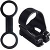 Anneome Fibbia per Tubo Snorkeling Nera in Silicone e Abs, Doppio Cerchio