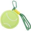 SKISUNO Portachiavi Sportivo a Tema Tennis, Portamonete in PVC con Cerniera, Mini Porta Monete Leggero per Zaino e Multiple Occasioni