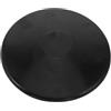 Kichvoe Disco da Lancio in Gomma, Disco Sportivo da Allenamento, 1kg, Nero, Finitura Antiscivolo, Impatto Silenzioso, per Principianti e Scuola Sport