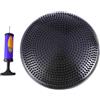 TOPBATHY Cuscino Wobble Disc Gonfiabile Nero in Pvc con Pompa Manuale | Superficie Instabile, Stabilità del Core, Seduta Ergonomica Colore Casuale