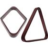 Yardwe 2 Pezzi Rack per Palline da Biliardo Triangolare in Legno, Portapalle per Pool, Forma Triangolo e Rombo, Posizionamento Preciso delle Palline, Accessorio per Tavolo da Snooker,