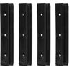 BESTOMZ 4 Pezzi Gancio per Sedile Barca, Clip Sedile Kayak, Supporto Clip in Plastica Pp Nero, per Barca Gonfiabile e Kayak, Sport Acquatici Outdoor