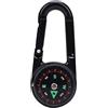 Glomora Portachiavi Bussola con Termometro Integrato Piccolo Tasca Moschettone Clip su Bussola Strumento di Navigazione per Zaino Trekking Campeggio