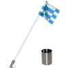 Hellery Set Foro, Asta e Bandierina Inossidabile, color to 3, style to 3