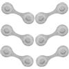 USHOBE 6 Pezzi Clip Riflettenti Magnetici in PVC per Zaini e Vestiti