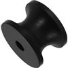 GOOHOCHY Rullo e Layout Efficiente per Yacht di Ancoraggio Nero in Nylon Diametro Foro 13,4mm e Larghezza Scanalatura 31mm, Accessorio per Barche in Condizioni Marine Dure