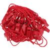 TOYANDONA 50 Pezzi Professionale di Salvataggio con Cordino Rosso in Plastica e Poliestere, Multifunzione e Resistente per Sicurezza Bagnini e attività Marine