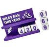 Klynovalu Mile Run Quest'anno 3D Stampato Scrivania Corsa Chilometraggio Trackers Distanza di Corsa annuale e Impostazione Obiettivo di Fitness Decors Home Runner Tracker