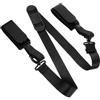 Luxshiny Tracolla Porta Sci Regolabile in Pelle Pu e Nailon Spallaccio Ergonomico ad Alta Resistenza per Trasporto e Stoccaggio Sicuro di Snowboard e Sci
