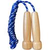 Zerabidpro Corda per saltare per bambini l Corda di salto in cotone di alta qualità, 220 cm Regolabile, Maniglie in Legno di Betulla, Blu, Regalo per Bambini
