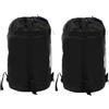 TOVINANNA 2 Pezzi Borsa Compressione per Sacco Letto Oxford 4 Cinghie Rinforzate, Cuciture Resistenti e Design Portatile per Escursionismo e Backpacking