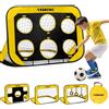 Yimore Porte da Calcio per Bambini, 4 Modalità Pop-up Porta da Calcio da Giardino, Pieghevole con Borsa per Trasporto, 120 x 80 x 80 cm, Regalo per Bambini