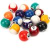 Kelawoly Set di Mini Palle da Biliardo da 16 Pezzi, Piccole Stecche da Biliardo in Resina da 0,98 Pollici per Sala Giochi con Resina Poliestere Ecologica