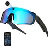 Cyxus AI AIP1376 - Occhiali intelligenti con fotocamera 4K, registrazione video POV HD, 8 MP, memoria integrata Bluetooth, tecnologia portatile, per sport all'aria aperta, ciclismo, sci, corsa