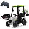 Garvee Escavatore Elettrico per Bambini 12V 4-in-1 con Doppio Motore