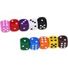 Rpanle 10 Pezzi Dadi, 6 Facce 16mm Dadi da Gioco per Tenzi, Farkle, Bar, KTV, Yahtzee, Bunco or Insegnare i Matematici, 10 Colori