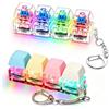 Bambebe Set da 2 Giocattolo Fidget Tastiera Luminosa, Portachiavi Fidget Tastiera con Luce LED, Giocattolo a Pulsanti Antistress 4 in 1, Regali rilassanti per bambini e adulti