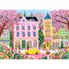 DKijoys Spring City Jigsaw Puzzle da 1000 pezzi per adulti Floral Shop Bookstore Car Puzzle per adulti 1000 pezzi