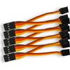 VUNIVERSUM 5 cavi di prolunga Premium Servo Y per JR Futaba Robbe Graupner Hitec 10 cm 26AWG RC con contatti dorati