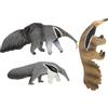 Toyvian Figurine di Formichiere Realistiche 3 Pezzi in Plastica | Decorazione da Giardino e Vetrina, Posa Accovacciata Naturale, per Bambini Dai 3 Anni