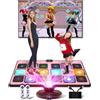 Acelufly Tappetino da Ballo Doppio Utente con Controller Wireless, Antiscivolo per Bambini e Adulti, Regalo per Ragazze e Ragazzi (Rosa Chiaro)