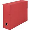 Rössler S.O.H.O. Rössler Scatola archivio A4 33,5 x 25,5 x 9,5 cm Rosso | Scatola portaoggetti con coperchio in cartone per documenti, documenti, documenti e materiale da ufficio